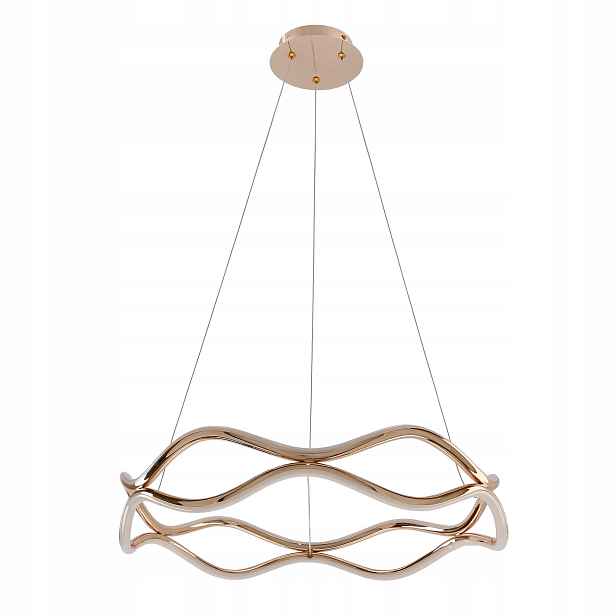 stropní svítidlo Led závěsná Candellux Vave 50 cm 28 W teplá 2900 lm Patina
