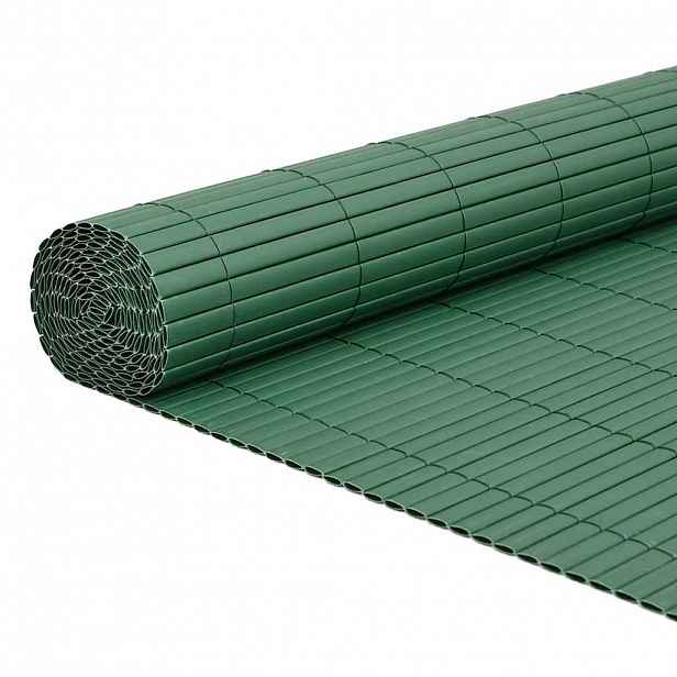 vidaXL Zahradní plot oboustranný zelený 1,8 x 3 m PVC