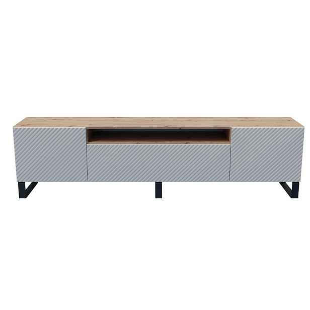 MASSENO STOJACÍ TV STOLEK CAVA, 200/41/40 cm, dub Artisan