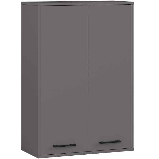 Ak furniture Závěsná koupelnová skříňka Fin W64 64 cm grafit
