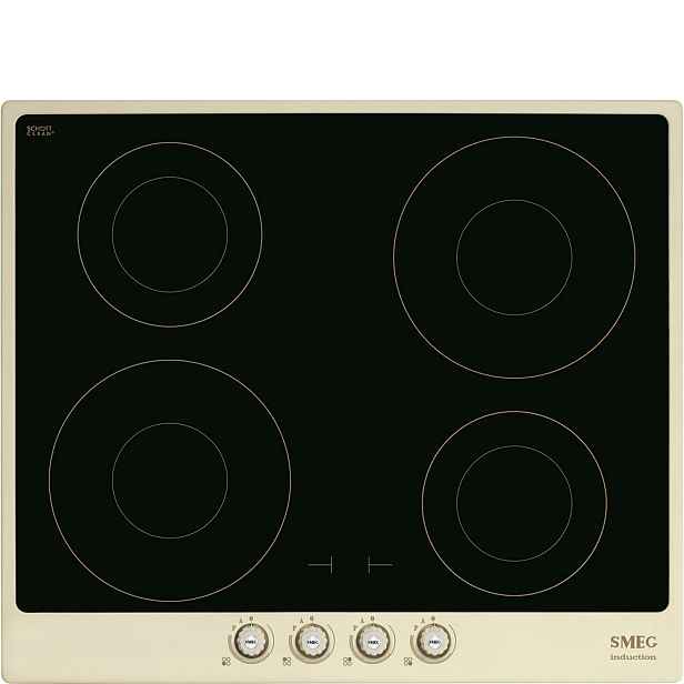 Smeg Indukční varná deska Cortina se 4 varnými zónami, 60 cm, SI764, krémová SI764POM