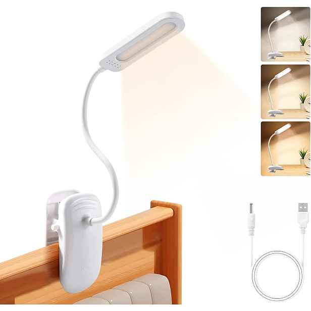 Stolní Svorka Led Lampa 360° Ochrana Očí 3 Barvy Usb