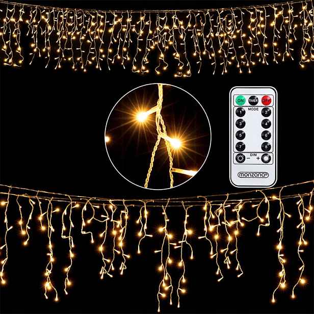 Vánoční Světýlka 400 Led Ozdoby Na Stromeček S Dálkovým Ovládáním