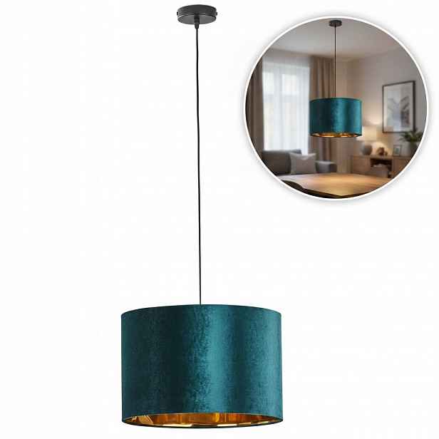 Závěsné svítidlo Tk Lighting Mořská zeleň tyrkysová modrá klasická lampa