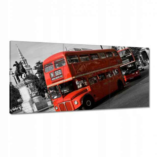 Obrazy 180x90 Červený autobus Londýn