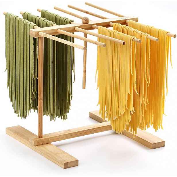 Sušák Na Těstoviny Dřevěný 12 Ramen Skládací