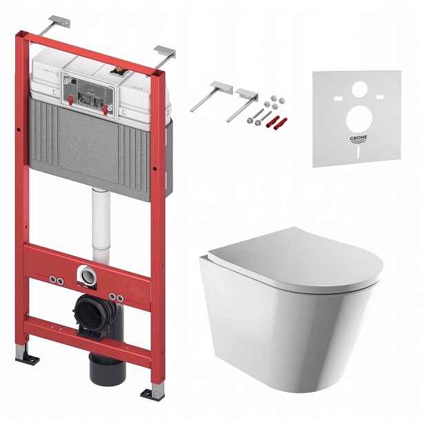 Podomítkový Wc set Tece Base s mísou na Wc Omnires Rimless