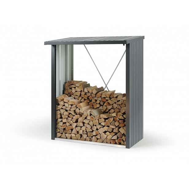 Dřevník WoodStock 150, šedá metalíza BH37010