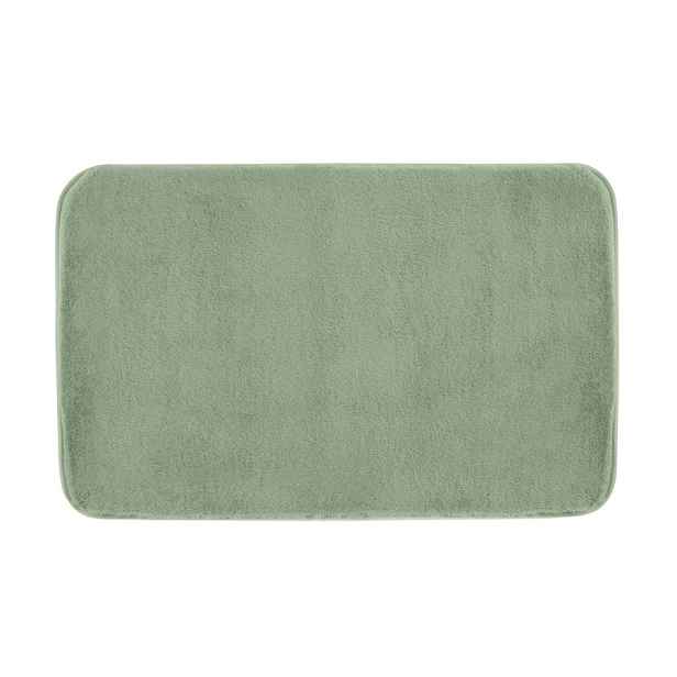Gedy FUZZY koupelnová předložka, 60x100cm, 100% polyester, protiskluz, zelená