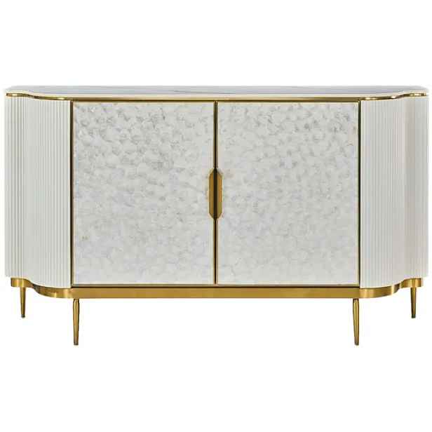 LivinHill Komoda Stilig ST906C 150 cm krémová/zlatá