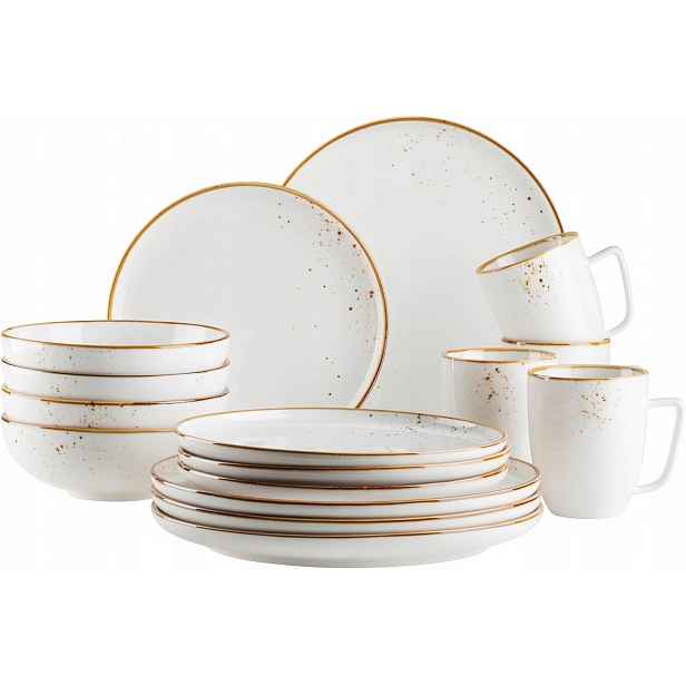 Mäser Pintar Jídelní Servis 16 El Porcelán Vintage Sada Talířů 4 Os