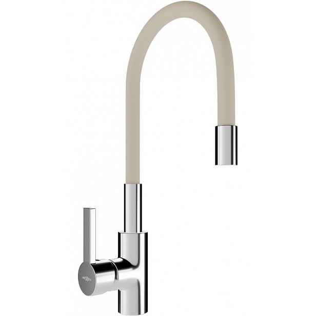 MEXEN - Flex dřezová baterie, chrom/ béžová 670900-09