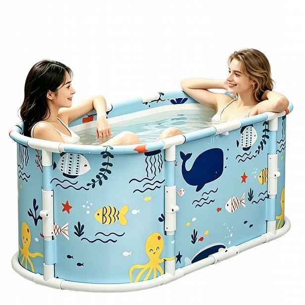 Přenosná Skládací Vana Bazén Domácí Spa Do Koupele Moření Regenerace