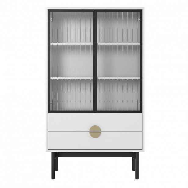 Selsey VITRÍNA Stoon II bílá 150 cm