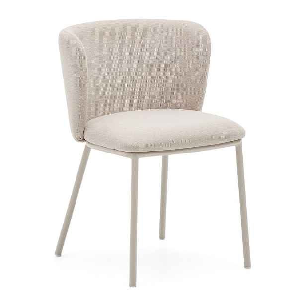 Béžové čalouněné jídelní křeslo Ciselia – Kave Home