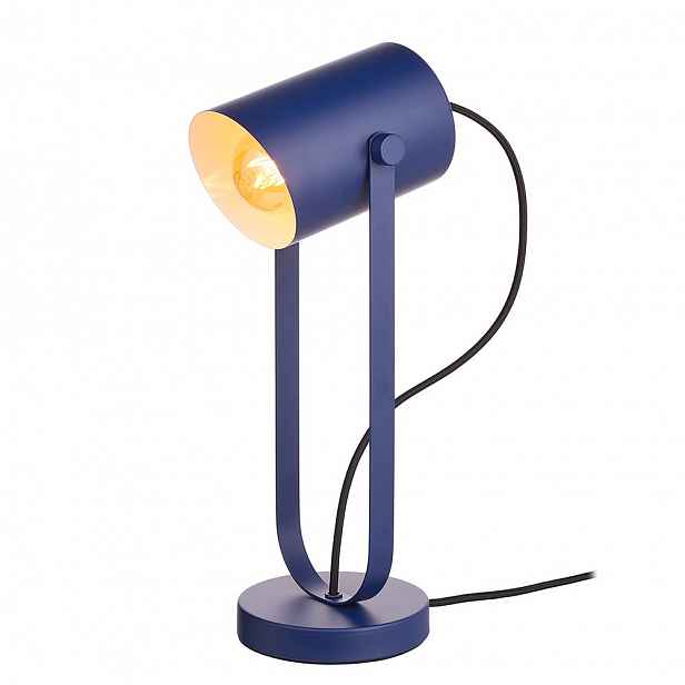 Butlers ON STAGE Stolní lampa 42 cm - tm. modrá