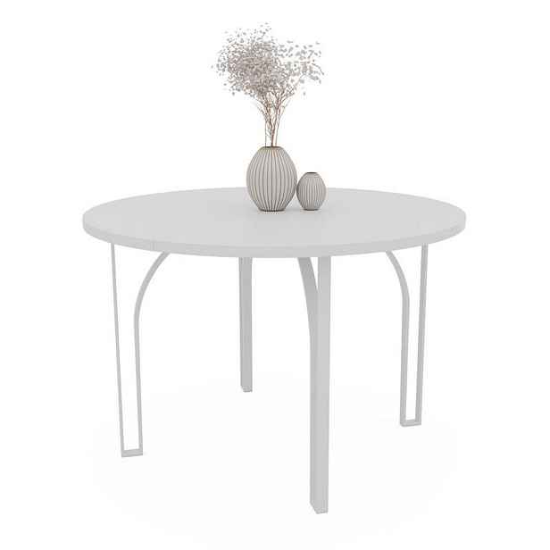 Idohome JÍDELNÍ STŮL ASTRO rozkládací 100/76 cm, bílý