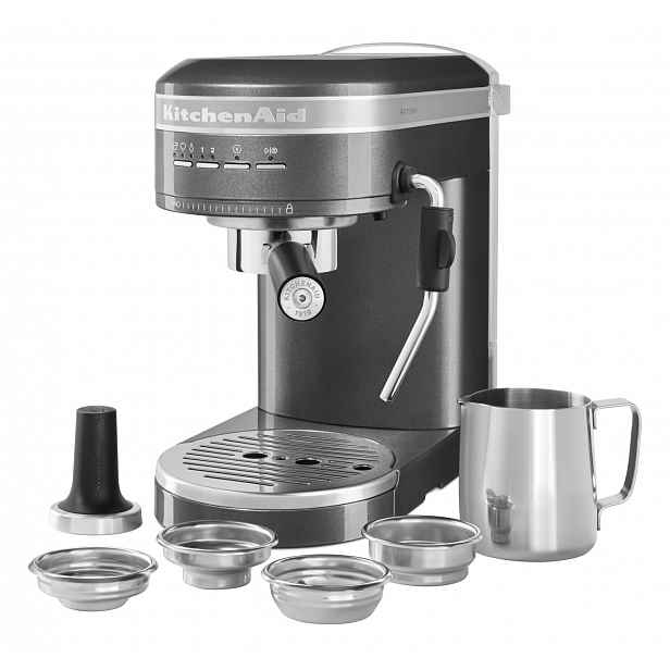 KitchenAid Automatický kávovar Artisan 5KES6503 stříbřitě šedá 5KES6503EMS