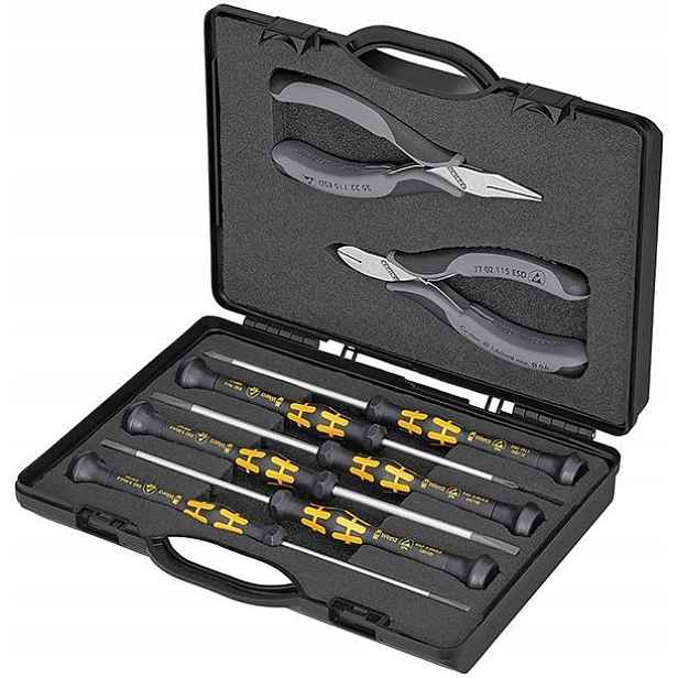 Sady kleští pro elektroniku 00 20 18 Esd Knipex