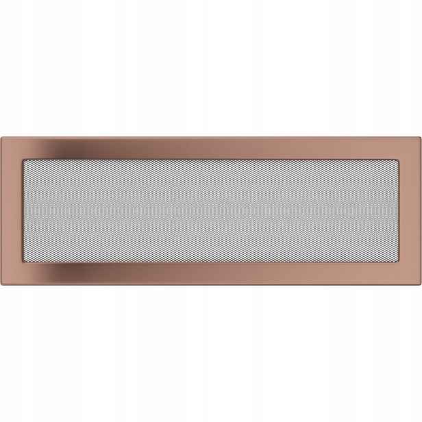Ventilační mřížka do krbu 17x49 galvanická měď
