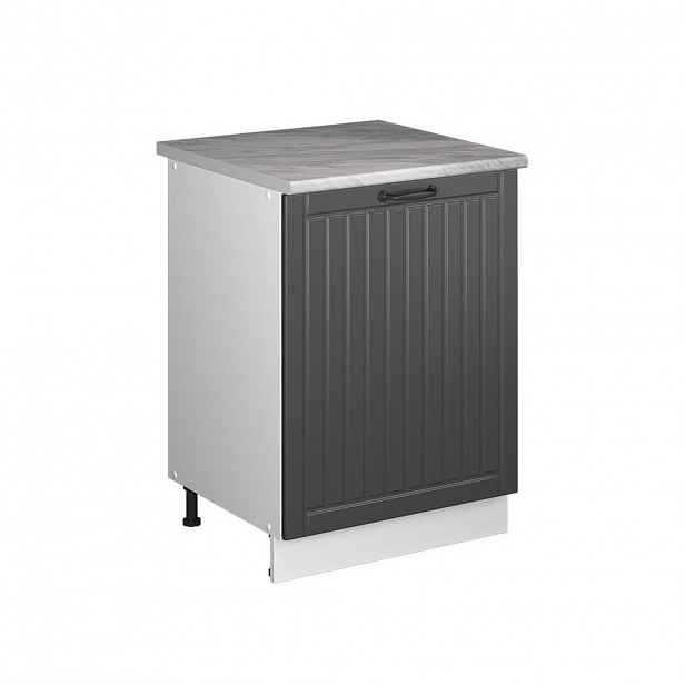 Vicco SPODNÍ SKŘÍŇKA KUCHYŇSKÉ LINKY Fame-Line, Tmavě šedá/Bílá, 60 cm 1 dvířka s pracovní deskou