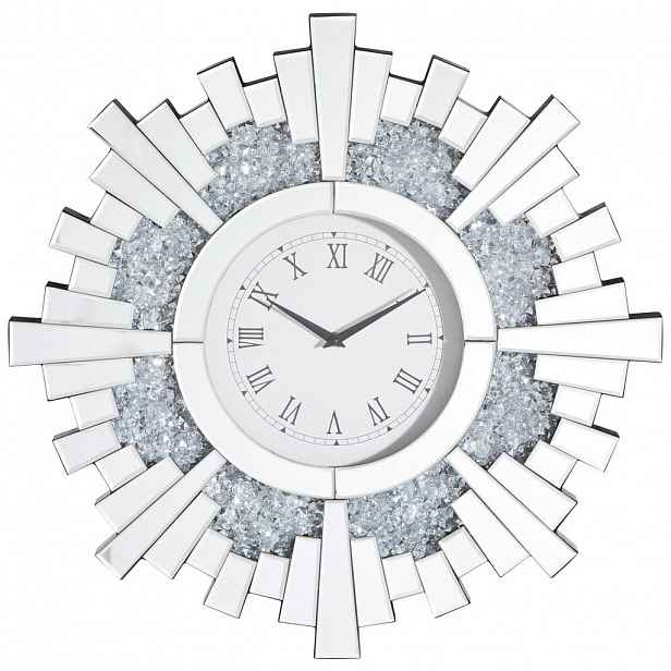 Xora NÁSTĚNNÉ HODINY, barvy stříbra, 60/60/5,2 cm - 001047015501