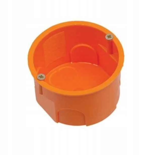 100x Elektrická Elektroinstalační Krabice Pod Omítku Deska PK60 60mm