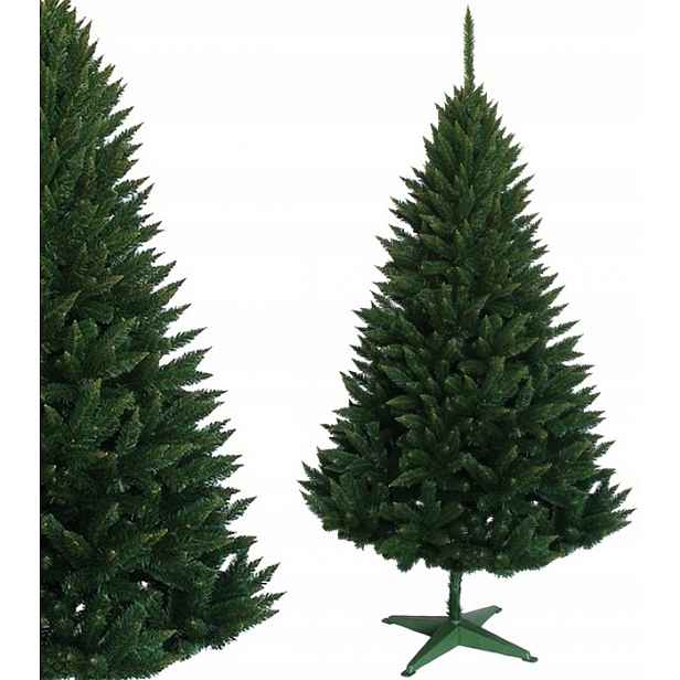 Umělý vánoční stromeček zelený Smrk Hustý 120 cm, stojan