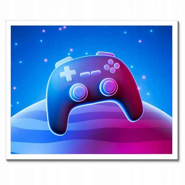 Plakáty v rámu 50x40 Gamepad Pad Joystick Controller