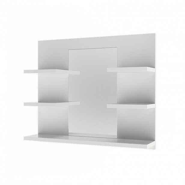 Vicco KOUPELNOVÁ ZRCADLOVÁ SKŘÍŇKA Wilbur Bílá 58.8 x 50 cm s policemi
