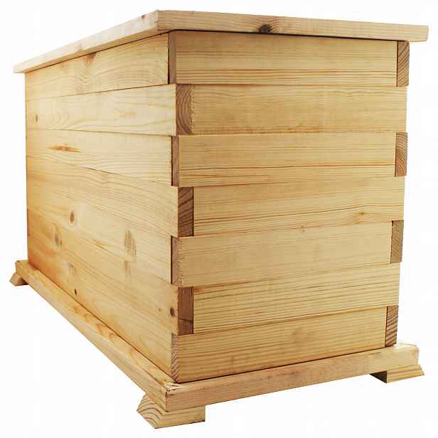 Zahradní Květináč Dřevěný květináč Květinový truhlík Surový 62 cm Produkt Pl