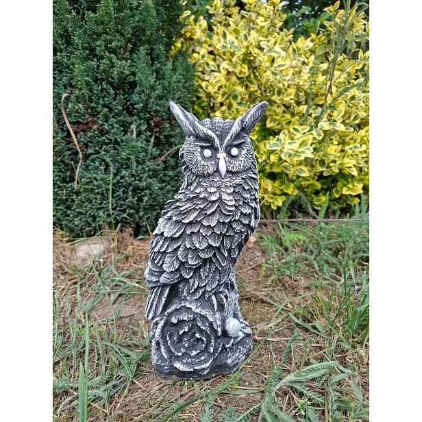 Betonová figurka Sova zahradní figurky betonová ozdoba zahrada