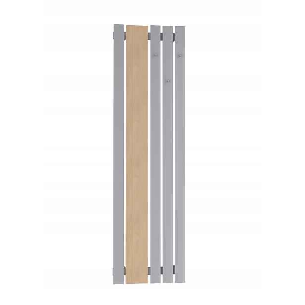 Dekorativní panelový radiátor Bello wood hook 140/52 Stříbrný