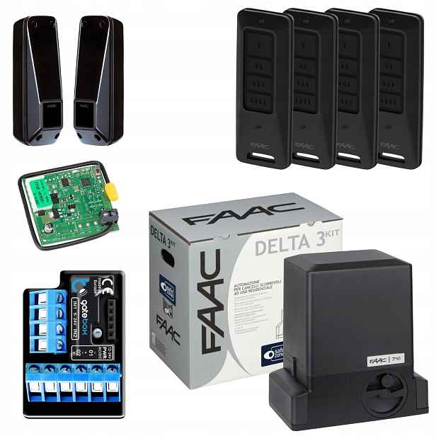 Faac DELTA3+ WiFi Modul Pilot XT4FDS 4ks pohon posuvné brány