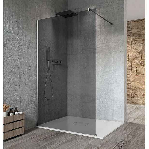 Gelco Vario - Sprchová stěna Walk-In, 80x200 cm, Coated glass, chrom/kouřové sklo GX1380GX1010