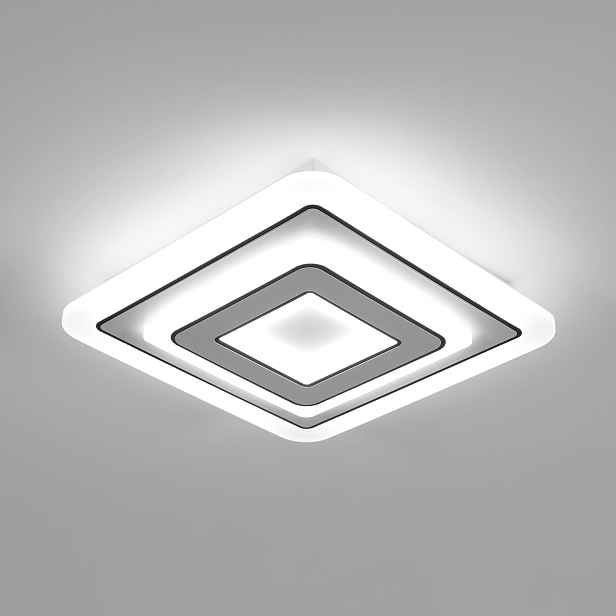 Led Stropní Svítidlo Plafon Bílé Moderní Černé do Ložnice 6500K 32W