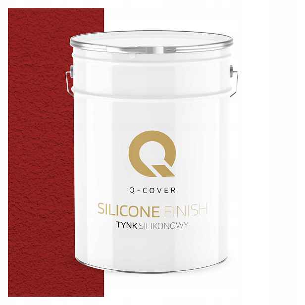 Silikonová Fasádní Omítka Červená Ral 3001 15KG Beránek Granulace 2.0mm