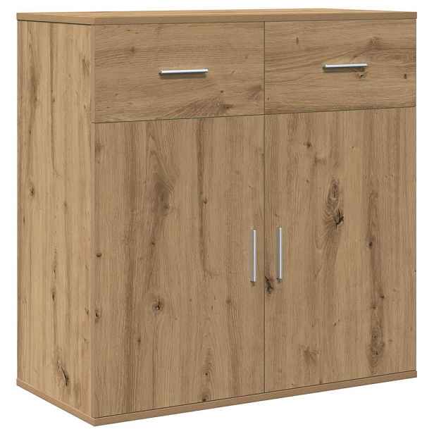 vidaXL Servírovací skříň Artisanový dub 78 x 38 x 80 cm