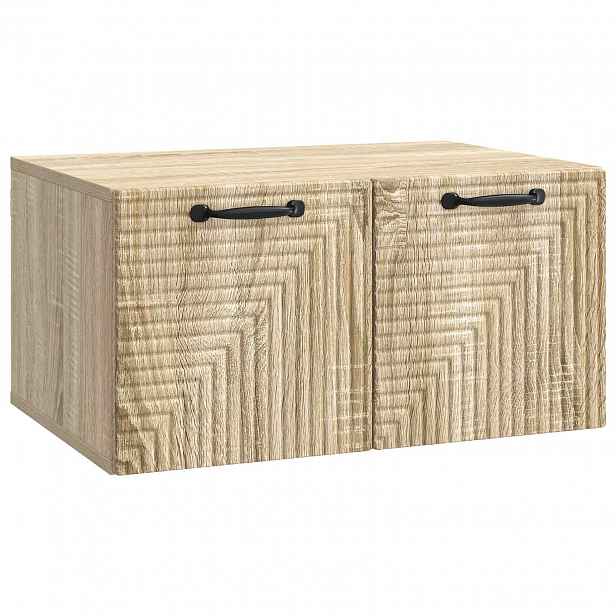 vidaXL Nástěnná TV skříň Dub sonoma 59,5 x 41 x 30 cm Kompozitní dřevo