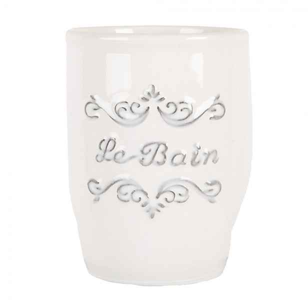 Keramický kelímek na zubní kartáčky Le Bain - Ø 8*10 cm Clayre & Eef