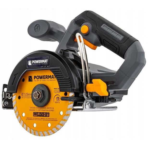 Řezačka Na Glazuru 1400W 125 MM Řezání 45° Řezání Suché, Mokré Powermat