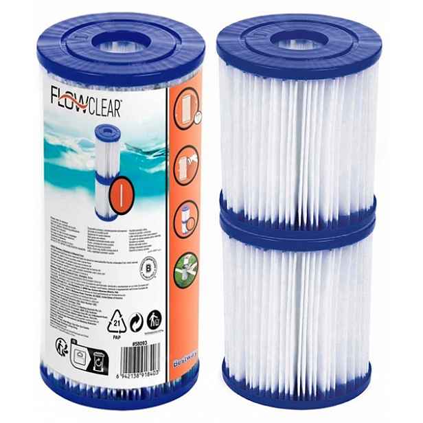 4 x Filtrační filtry pro bazénové čerpadlo bazénu Filtrační vložka Bestway I 58093