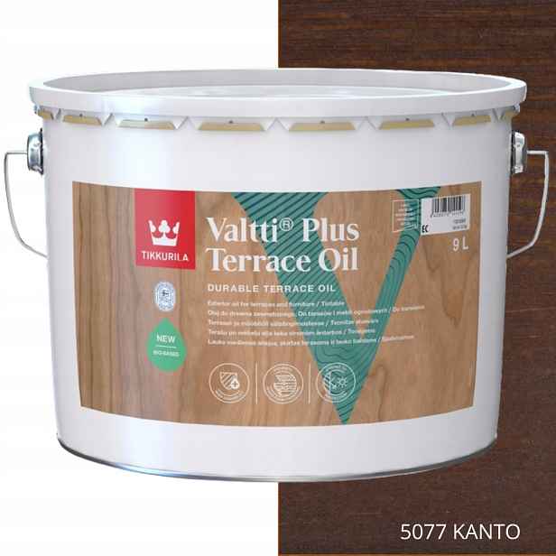 Tikkurila Olej Na Dřevo Valtti Plus Terrace Oil 9 L Barva 5077 Kanto