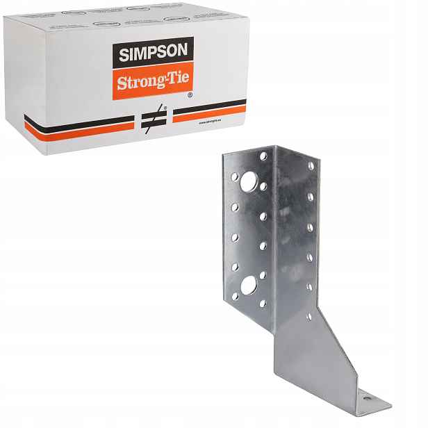 Dělené věšáky na nosníky 158 mm 2 mm 50 ks Levé Simpson SDEG380/30