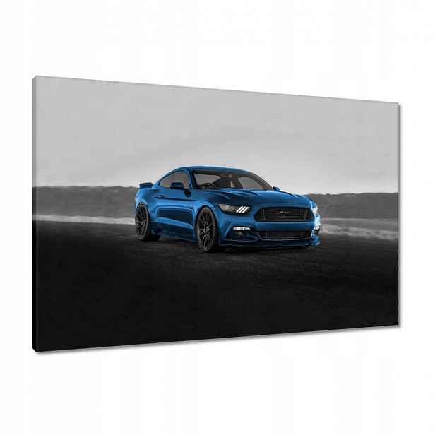 Obrazy 90x60 Modrý Ford Mustang