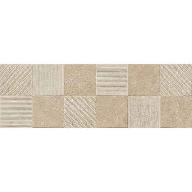 Dekor Ragno Eterna greige strutturato Quadro 3D 30x90 cm mat ETR8HW