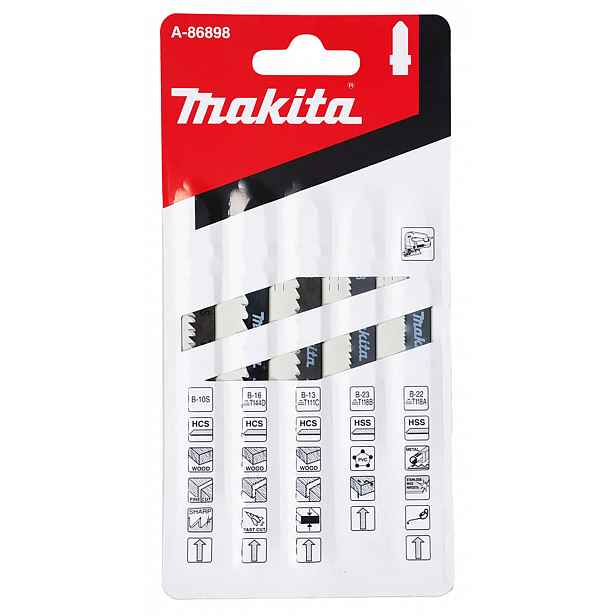 Makita - Sada pilových plátků, 5 ks A-86898