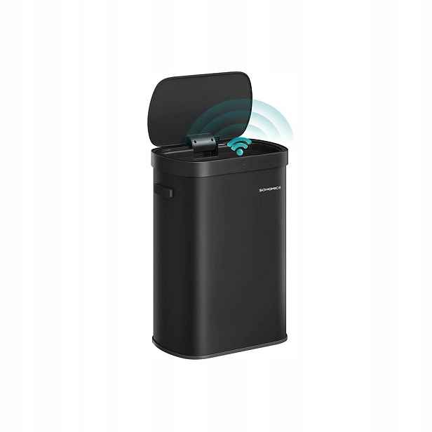 Odpadkový Koš Automatický S Bezdotykovým Senzorem Velký Černý 50L