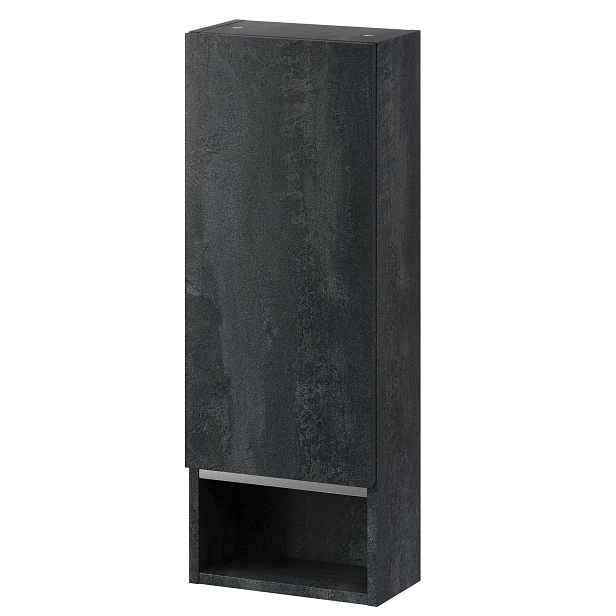 Szynaka Závěsná koupelnová skříňka Letto 05 30 cm černý beton