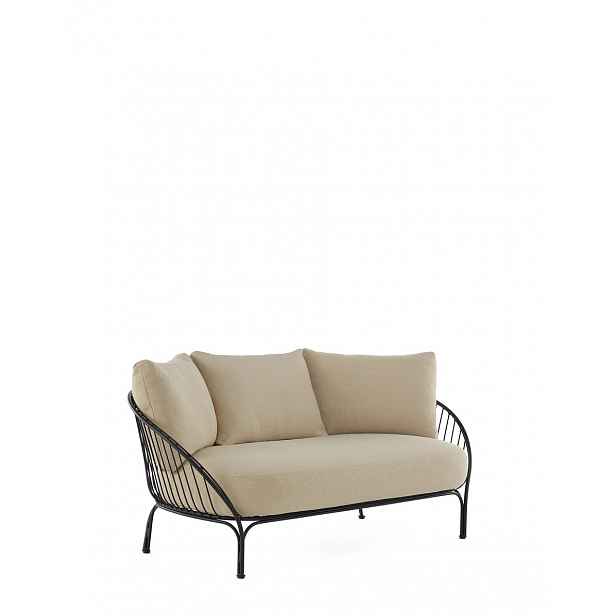 Zahradní pohovka HIRAY, více variant - Kartell Barva: černá/béžová